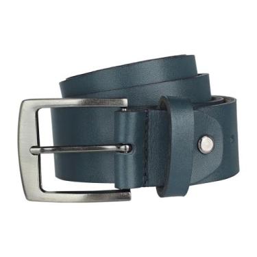 Imagem de Cinto Masculino Couro Legítimo Social 40mm Metal Ajustável - onix shoe