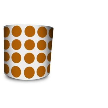 Imagem de Etiqueta Controle Adesiva Bolinha Marrom 6mm Rolo C/1000 Etiquetas - D