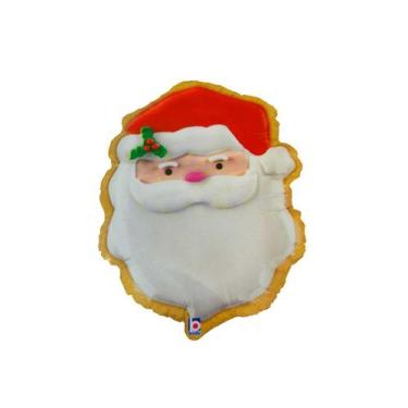 Imagem de Balão de Festa Metalizado 24" 61cm - Rosto Papai Noel - 1 unidade - Ri