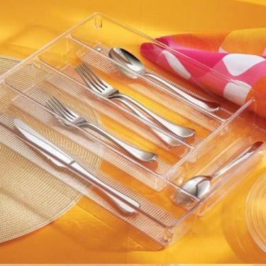 Imagem de Organizador Talheres Acrilico Transparente 5 Divisorias - 1 UN - PLAST