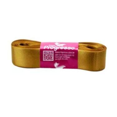 Imagem de Fita de Cetim Progresso 22mm nº5 - 10m Cor 1353 Dourado - 01 unidade -