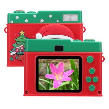 Imagem de Câmera Digital, 48MP 1080P para Câmera Aponte e Dispare Com Câmeras Duplas Frontal e Traseira, Câmera Compacta Pequena Recarregável Portátil para Crianças