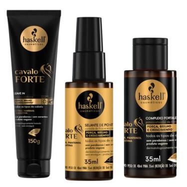 Imagem de Haskell Cavalo Forte Leave In 150g + Selante 40ml + Complexo