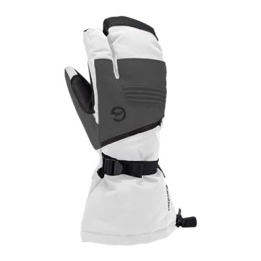 Imagem de Gordini Luva feminina Gore-Tex Storm com 3 dedos, branca/cinza, média