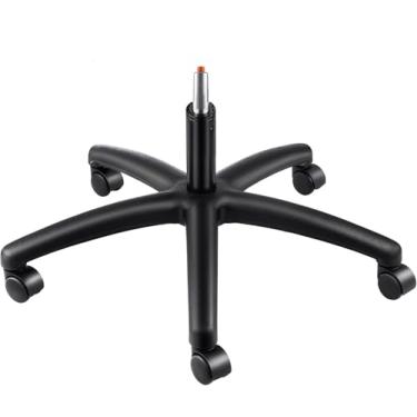 Imagem de Base Estrela Gamer com Pistão e Rodízios em Nylon Preta 325 mm