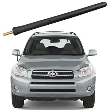 Imagem de Antena curta para Toyota Rav4 (2001-2009), antena Toyota Rav4 – à prova de lavagem de carro de 16 cm, substituição interna de mastro de antena de bobina de cobre
