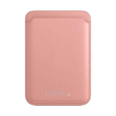 Imagem de Captese MagIT Bolsa carteira unissex de couro sintético, compatível com MagSafe, para iPhone 14 Pro Max/14 Pro/14 Plus/14, iPhone 13 Pro Max/13 Pro/13 e iPhone 12 Series, Ouro rosa, Suporte magnético