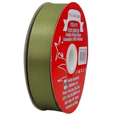 Imagem de Fita de Cetim Trader 38mm N9 com 50 Metros, COR 055 VERDE MUSGO, 50 ME