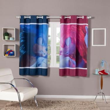 Imagem de Cortina Infantil Estampada 2,00x1,50 Decoração, Quarto, Menina, Menino