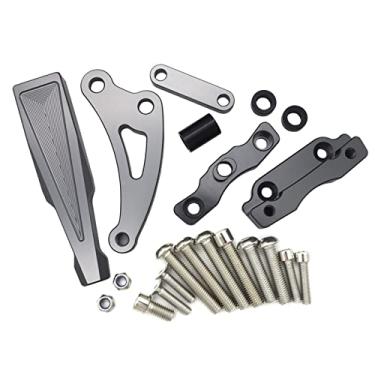 Imagem de HEPUP Suporte de direção CNC Motocross para CB650F Amortecedor de motocicleta Estabilizador de Direção Kit de suporte de montagem (suporte de titânio)