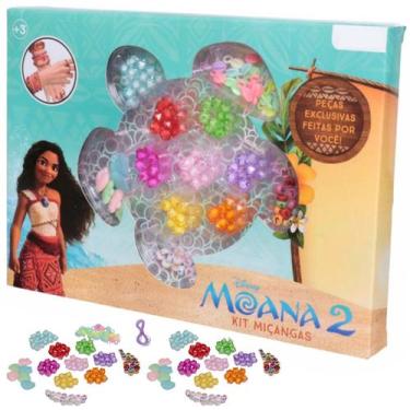 Imagem de Kit Miçangas Princesa Moana Disney Pulseira Colar 120 Peças - Etitoys,