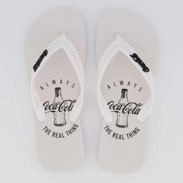Imagem de Chinelo Coca Cola Always 2 Branco-Masculino