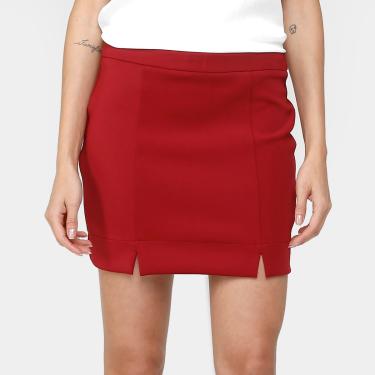 Imagem de Saia Afghan Reta Recorte Barra-Feminino