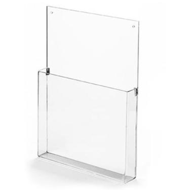 Imagem de Acrílico Expositor Porta Panfleto Pequeno Parede