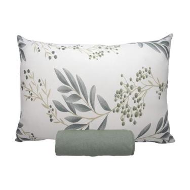 Imagem de Jogo de Cama Solteiro Portallar Malha 100% Algodão Madrid 2 Peças Verd