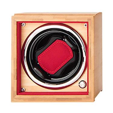 Imagem de Suporte de relógio para relógios automáticos - Caixa de enrolamento de relógio único, agitador, relógio mecânico, toca-discos de madeira, oscilante, dispositivo de armazenamento, organizador de 4