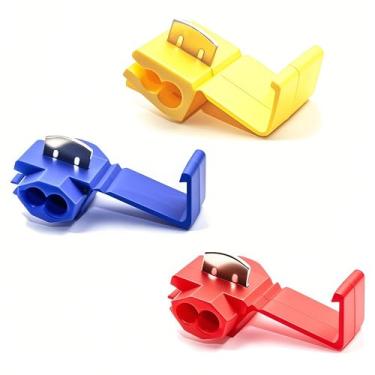 Imagem de REDGOOSE Conectores de Fio de Emenda Rápida Sem Solda de 60 Unidades, Conector de Fio Elétrico de Encaixe Scotch Lock 22-10 Awg(22-18Awg Vermelho 20 Unidades, 18-14Awg Azul 30 Unidades, 12-10Awg Amare