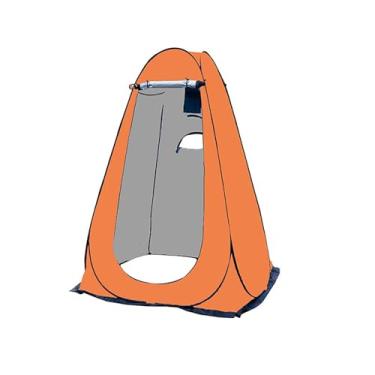 Imagem de NEONMAN Tenda de Vestir com 3 Janelas de Ventilação, Tenda de Casa de Banho de Campismo, Tenda de Duche de Privacidade Portátil, Impermeável e à Prova de Sol, Protegendo a Privacidade(Laranja)