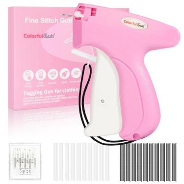 Imagem de Fixador rápido de roupas Stitch Gun ColorfulSub Stitchy rosa