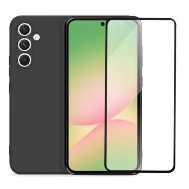 Imagem de Capa Aveludada Premium e Película de Vidro 3D Compatível Samsung Galaxy A56 Preto