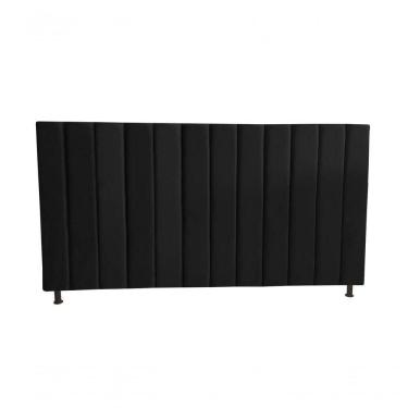 Imagem de Cabeceira De Cama Estofada Gabi King 195 Cm Suede Preto Do Lar Móveis