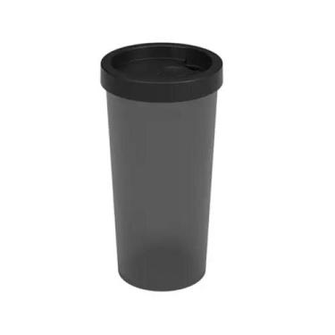 Imagem de Copo Com Tampa Nutri Preto 500Ml - Brinox