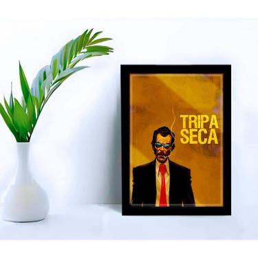 Imagem de Quadro Decorativo Tripa Seca Madruga Sala Quarto + Vidro A4