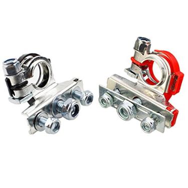 Imagem de BaiFM Kit de conector de cabo de bateria para carros, terminal positivo/negativo 12V