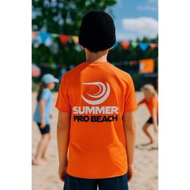 Imagem de Camiseta Infantil Summer Pro Laranja - Original Logo Pequeno-Unissex