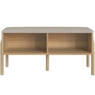 Imagem de Sapateira Banco Hall De Entrada Pés Madeira Moss A03 Hanover Roble