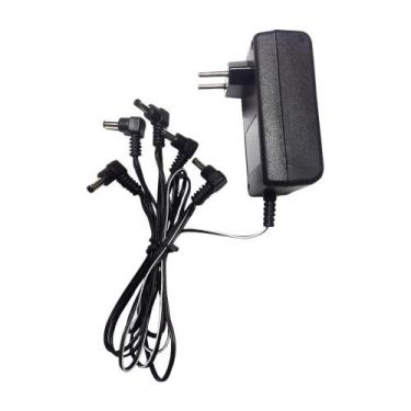 Imagem de Carregador Para Pedal 9V 1000Ma Bivolt 5 Pedais - Conect Fontes