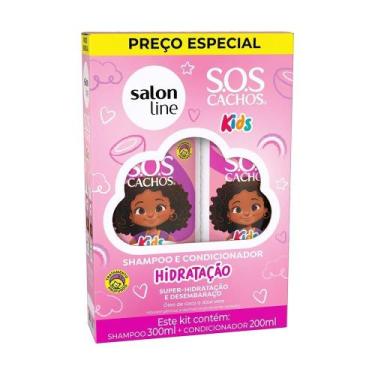 Imagem de Shampoo 300ml + Condicionador Salon Line Sos Cachos Kids Hidratacao 20