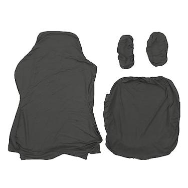 Imagem de Capa de Cadeira de Jogo Poliéster Respirável Alta Resiliência, Perfeita para Jogadores Escritório Em Casa, Capa Cadeira 2 Pacote (Cinza escuro)