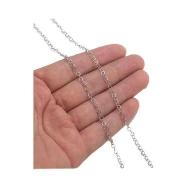 Imagem de Corrente Frisada De Aço Inoxidável De 2 Metros Para Colar DIY Pulseira