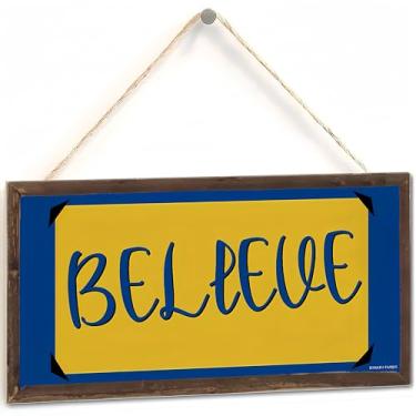 Imagem de TOMATO FANQIE Placa Motivacional De Fé, Decoração Programa Tv, 30 X 15 Cm, Para Pendurar Em Casa/Escritório/Porta Da Frente, Presente Fãs