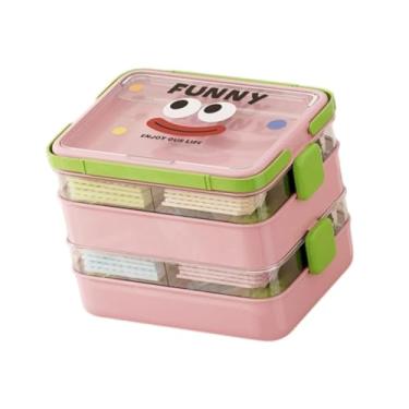 Imagem de YIJU Caixa organizadora de brinquedos para blocos de construção, 3 camadas/5 camadas, caixa de armazenamento para adultos, meninas e meninos, Rosa, 5 Camadas