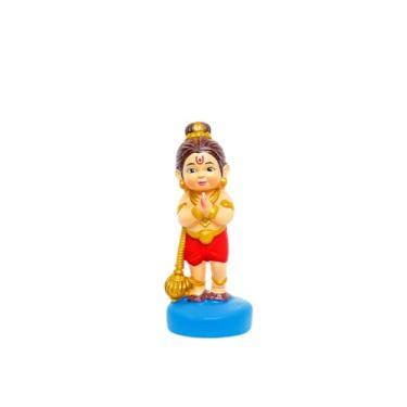 Imagem de BUYERS POINT Mini Hanuman Idol – Resina Lord Hanuman Murti para painel de carro, templo de casa e escritório | Estátua compacta de Deus de 4 x 2 cm para devoção, positividade, presente e decoração