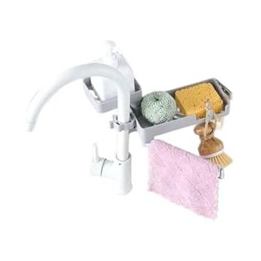 Imagem de Suporte de Organização Para Pia Easy Dishes Mantenha sua Cozinha Organizada e Seus Acessórios Sempre à Mão Esponja Pano Sabão Acessórios Pia