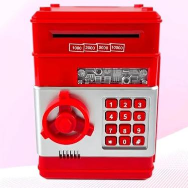Imagem de Mini Cofre Eletrônico Digital – Cofrinho Infantil com Senha, Entrada Automática de Notas, Luzes LED e Sons, Compatível com Moedas e Cédulas