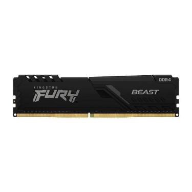 Imagem de Memória RAM Kingston Fury Beast, 32GB, 3200MHz, DDR4, CL16, Preto - KF