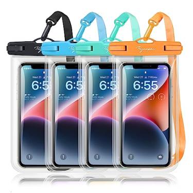 Imagem de Bolsa de telefone à prova d'água – Capa universal de 19 cm à prova d'água para viagens na praia, bolsa de telefone à prova d'água cruise Essentials com cordão para iPhone 14 Pro Max Galaxy S23 Ultra Ship Cards