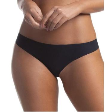 Imagem de Kit c/ 6 Calcinhas Invisível corte a Laser Trifil ref. 5460, Branco/Pr