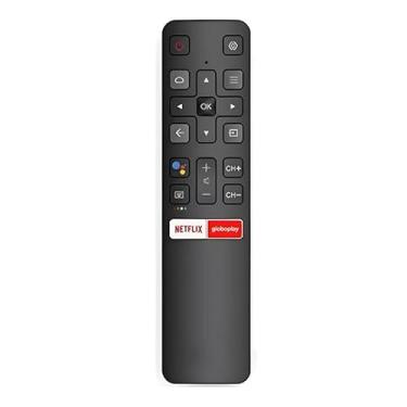 Imagem de Controle Remoto Para Tv Tcl Semp Smart Globoplay Netflix + 2 Pilhas