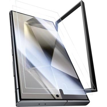 Imagem de Vihibii Protetor De Tela Para Samsung Galaxy S24 Ultra 6,8", Com Moldura Instalação, Dureza 9H E Toque Sensível À Prova Quebra Nível Militar, Película Vidro Temperado Transparente Hd Antirriscos - [