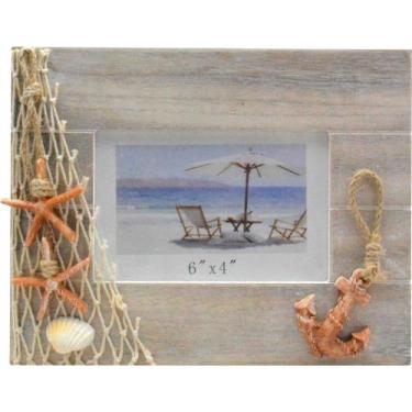 Imagem de Porta Retrato Horizontal em MDF Nautico 24,5 x 19,5cm - HomeGlass