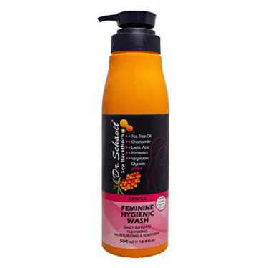 Imagem de DR. SCHAVIT Lavagem feminina para pele sensível – Lavagem íntima com equilíbrio de pH suave – Lavagem íntima higiênica diária com óleo de espinheiro e melaleuca – 500 ml