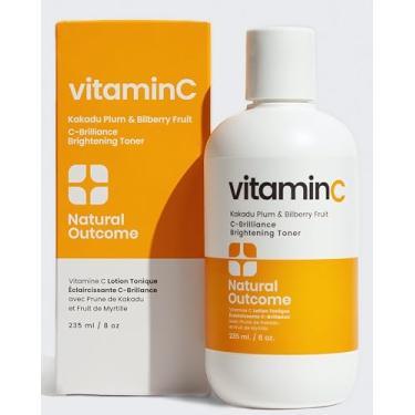 Imagem de natural outcome Tônico Facial De Vitamina C C-Brilliance, Adstringente Diário Hamamélis Com Ameixa Kakadu E Mirtilo, 227 Ml, Vegano, Sem Fragrância