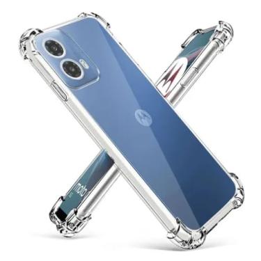 Imagem de Capa Anti Shock Transparente para Motorola Moto G24 – Bordas Reforçadas, Anti Impacto, Anti-Amarelamento