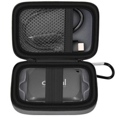 Imagem de Estojo de transporte para SSD portátil Crucial X10/X9 Pro cinza escuro