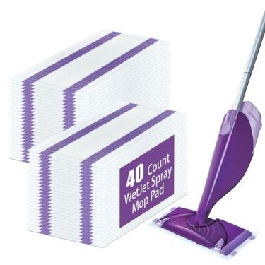 Imagem de Pacote de 40 recargas de esfregão descartáveis para Swiffer Wet Jet - 
